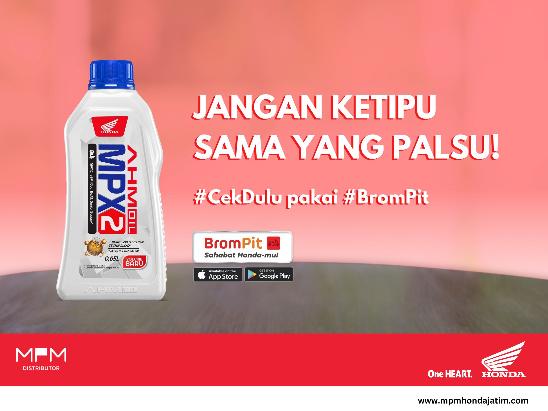 Cara Cek Oli AHM Asli atau Palsu Pakai Aplikasi BromPit, Bisa dapat Hepigo points loh!